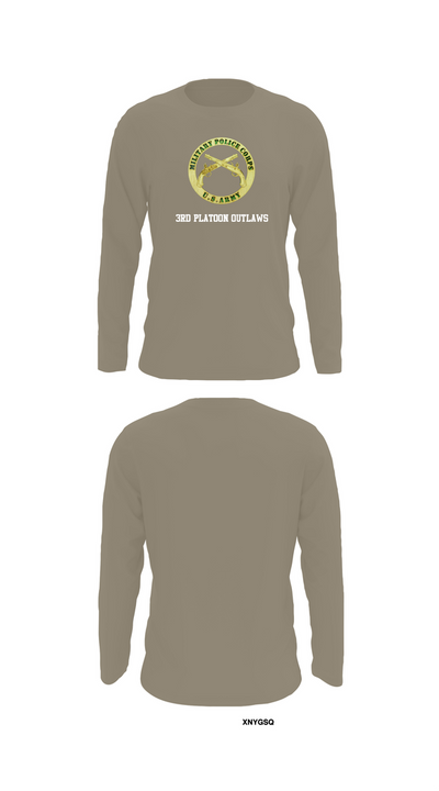 3RD PLATOON OUTLAWS Long Sleeve Performance Shirt 72