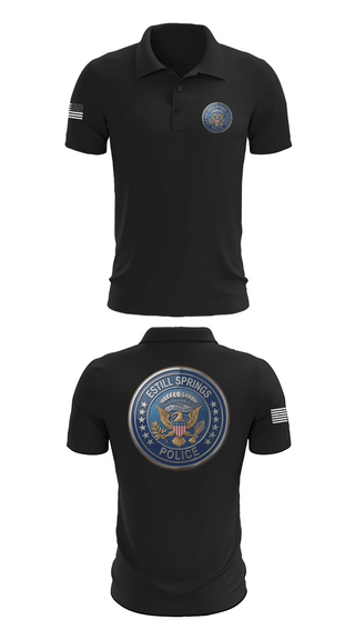 Short Sleeve Performance Polo, Estill Springs Police Department, Police, Teamtime, Team time, sublimation, custom sports apparel, team uniforms, spirit wear, spiritwear, sports uniforms, custom shirts, team store, custom team store, fundraiser sports, apparel fundraiser