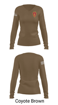 3-7 FA 51626148 Women's Long Sleeve V-neck Shirt - 17