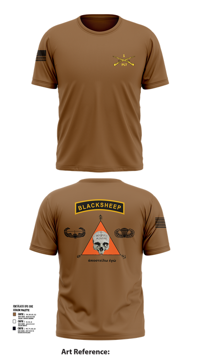 1st PLT B Co 1-173IN 18514147 Short Sleeve Performance Shirt - 23