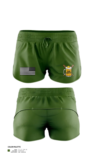 Womens Shorts, Team Wasted, Softball, Teamtime, Team time, sublimation, custom sports apparel, team uniforms, spirit wear, spiritwear, sports uniforms, custom shirts, team store, custom team store, fundraiser sports, apparel fundraiser