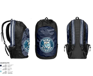 Gear Bag, Dino Sluggers, Baseball, Teamtime, Team time, sublimation, custom sports apparel, team uniforms, spirit wear, spiritwear, sports uniforms, custom shirts, team store, custom team store, fundraiser sports, apparel fundraiser