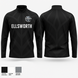 Quarter Zip Jacket, Ellsworth, Men's Basketball, Teamtime, Team time, sublimation, custom sports apparel, team uniforms, spirit wear, spiritwear, sports uniforms, custom shirts, team store, custom team store, fundraiser sports, apparel fundraiser