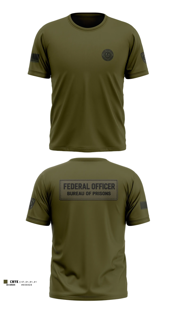 Old School Cotton Feel Shirt, Federal bureau of prions, Police, Teamtime, Team time, sublimation, custom sports apparel, team uniforms, spirit wear, spiritwear, sports uniforms, custom shirts, team store, custom team store, fundraiser sports, apparel fundraiser