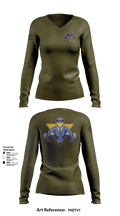 NJ State Police Women's Long Sleeve V-neck Shirt - 2