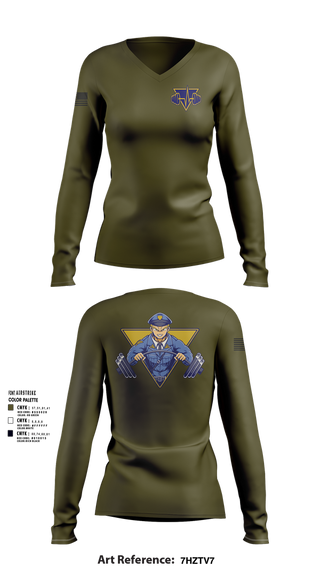 Womens Long Sleeve Vneck Shirt, NJ State Police, Police, Teamtime, Team time, sublimation, custom sports apparel, team uniforms, spirit wear, spiritwear, sports uniforms, custom shirts, team store, custom team store, fundraiser sports, apparel fundraiser