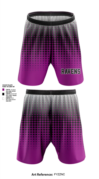 Athletic Shorts With Pockets, RAVENS, , Teamtime, Team time, sublimation, custom sports apparel, team uniforms, spirit wear, spiritwear, sports uniforms, custom shirts, team store, custom team store, fundraiser sports, apparel fundraiser