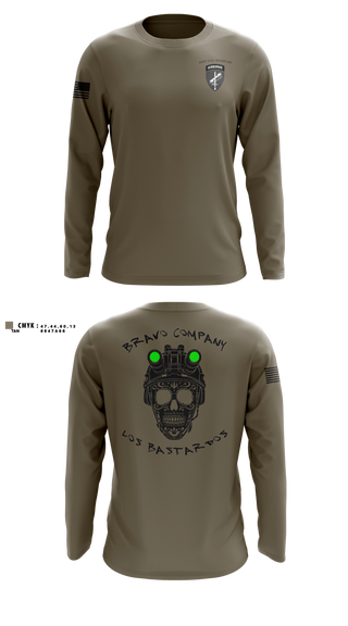 Long Sleeve Performance Shirt, 451 B Co Los Bastardos451 B Co Los Bastardos, Army, Teamtime, Team time, sublimation, custom sports apparel, team uniforms, spirit wear, spiritwear, sports uniforms, custom shirts, team store, custom team store, fundraiser sports, apparel fundraiser