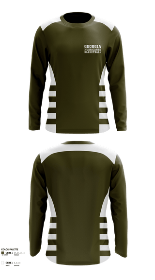 Long Sleeve Performance Shirt, Georgia hurricanes, Men's Basketball, Teamtime, Team time, sublimation, custom sports apparel, team uniforms, spirit wear, spiritwear, sports uniforms, custom shirts, team store, custom team store, fundraiser sports, apparel fundraiser