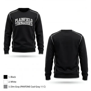 Crew Neck Sweatshirt, Plainfield tornadoes, Baseball, Teamtime, Team time, sublimation, custom sports apparel, team uniforms, spirit wear, spiritwear, sports uniforms, custom shirts, team store, custom team store, fundraiser sports, apparel fundraiser