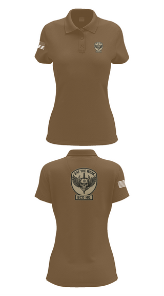 Womens Short Sleeve Performance Polo, 112th Signal Battalion Bravo Company, , Teamtime, Team time, sublimation, custom sports apparel, team uniforms, spirit wear, spiritwear, sports uniforms, custom shirts, team store, custom team store, fundraiser sports, apparel fundraiser