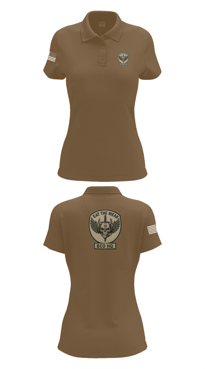 112th Signal Battalion Bravo Company 17211298 Women's Short Sleeve Performance Polo  - 15