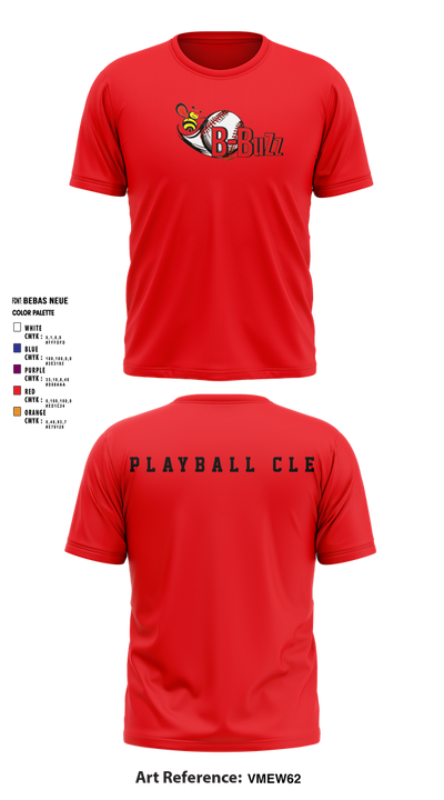 B Buzz Baseball League 75019054 Short Sleeve Performance Shirt - 5