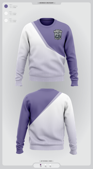 Crew Neck Sweatshirt, Indiana Ironclad Wrestling, Wrestling, Teamtime, Team time, sublimation, custom sports apparel, team uniforms, spirit wear, spiritwear, sports uniforms, custom shirts, team store, custom team store, fundraiser sports, apparel fundraiser