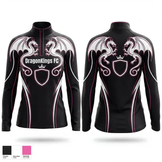 Quarter Zip Jacket, DragonKings FC, Men's Soccer, Teamtime, Team time, sublimation, custom sports apparel, team uniforms, spirit wear, spiritwear, sports uniforms, custom shirts, team store, custom team store, fundraiser sports, apparel fundraiser