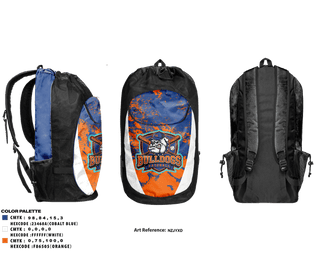 Gear Bag, Lucy Addison MS Bulldogs, Baseball, Teamtime, Team time, sublimation, custom sports apparel, team uniforms, spirit wear, spiritwear, sports uniforms, custom shirts, team store, custom team store, fundraiser sports, apparel fundraiser