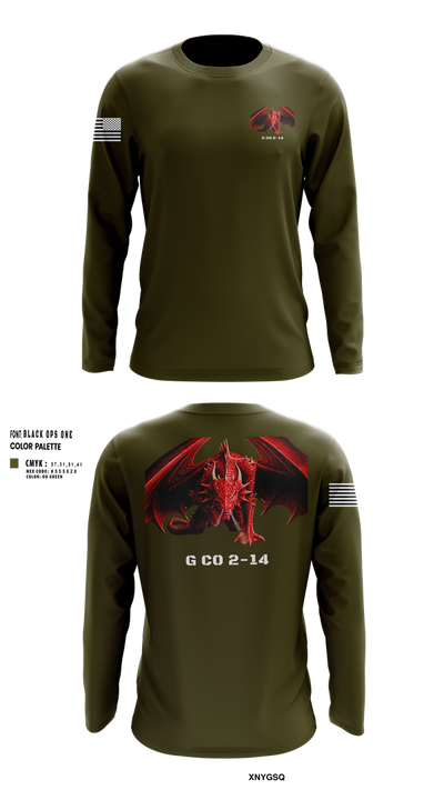 G co 2-14 74845469 Long Sleeve Performance Shirt 251
