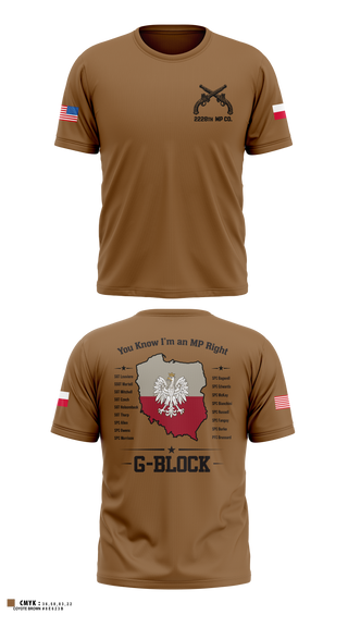 Old School Cotton Feel Shirt, 2228TH MP CO 3rd PLT, National Guard, Teamtime, Team time, sublimation, custom sports apparel, team uniforms, spirit wear, spiritwear, sports uniforms, custom shirts, team store, custom team store, fundraiser sports, apparel fundraiser