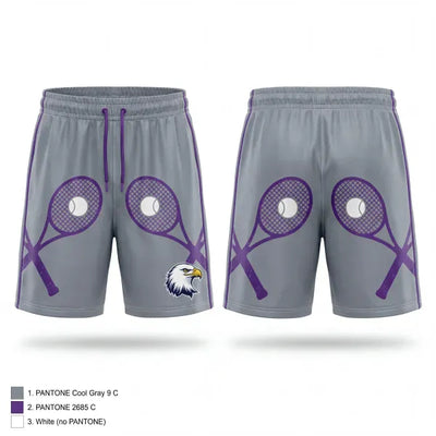 Albion Purple Eagles 96100388 Athletic Shorts With Pockets - 1