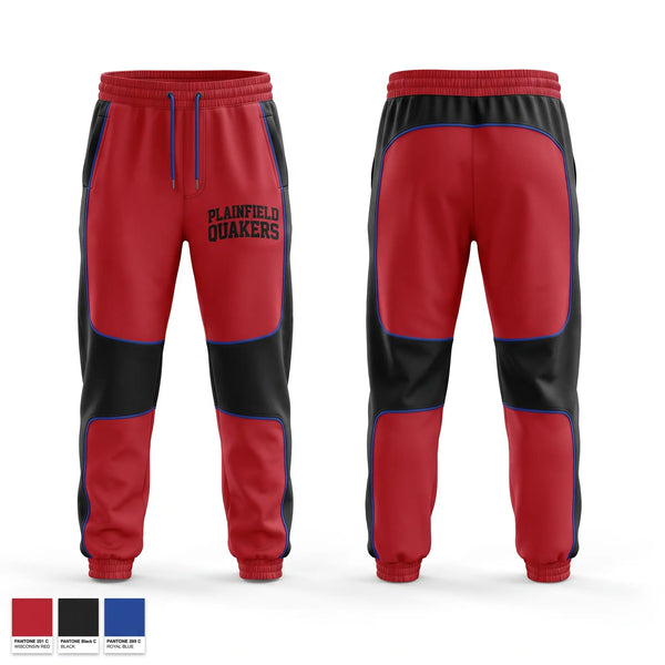 Sweatpants, Plainfield Quakers, Wrestling, Teamtime, Team time, sublimation, custom sports apparel, team uniforms, spirit wear, spiritwear, sports uniforms, custom shirts, team store, custom team store, fundraiser sports, apparel fundraiser