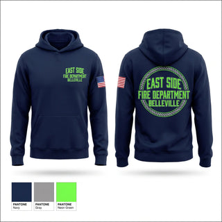 Hoodie, East Side Fire Department (Belleville), Fire Department, Teamtime, Team time, sublimation, custom sports apparel, team uniforms, spirit wear, spiritwear, sports uniforms, custom shirts, team store, custom team store, fundraiser sports, apparel fundraiser