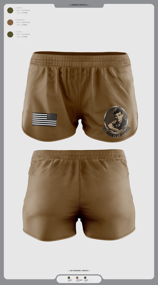 Ranger Panties, 1st Infantry Division, , Teamtime, Team time, sublimation, custom sports apparel, team uniforms, spirit wear, spiritwear, sports uniforms, custom shirts, team store, custom team store, fundraiser sports, apparel fundraiser