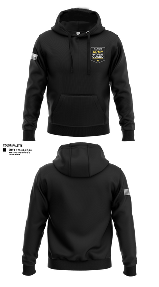 Hoodie, Illinois Army National Guard, National Guard, Teamtime, Team time, sublimation, custom sports apparel, team uniforms, spirit wear, spiritwear, sports uniforms, custom shirts, team store, custom team store, fundraiser sports, apparel fundraiser
