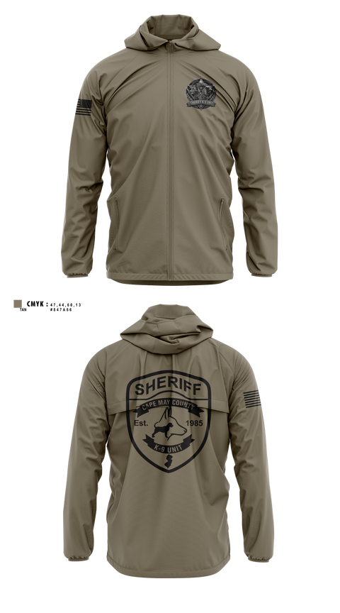 Windbreaker, CMCSO k9, Police, Teamtime, Team time, sublimation, custom sports apparel, team uniforms, spirit wear, spiritwear, sports uniforms, custom shirts, team store, custom team store, fundraiser sports, apparel fundraiser