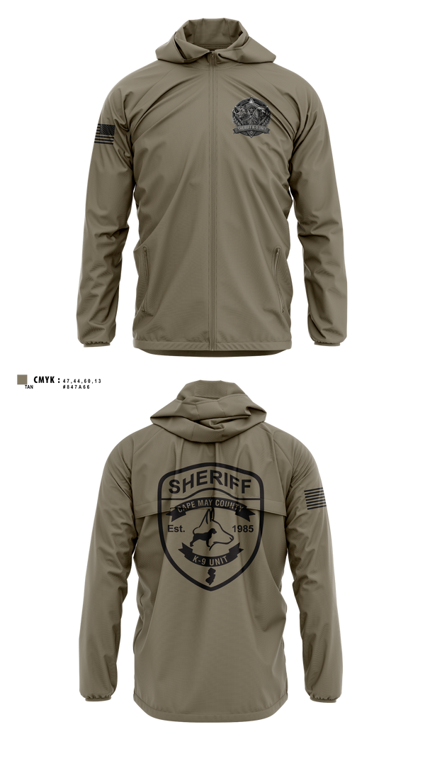 Windbreaker, CMCSO k9, Police, Teamtime, Team time, sublimation, custom sports apparel, team uniforms, spirit wear, spiritwear, sports uniforms, custom shirts, team store, custom team store, fundraiser sports, apparel fundraiser