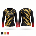 Amped up athletics 39488452 Women's Long Sleeve V-neck Shirt - 1