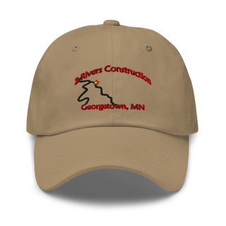 2 Rivers Construction 23011625 Classic Dad Hat | Yupoong 6245CM