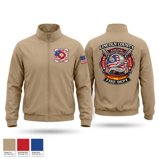 Windbreaker, Lincoln County fire department station 2, Fire Department, Teamtime, Team time, sublimation, custom sports apparel, team uniforms, spirit wear, spiritwear, sports uniforms, custom shirts, team store, custom team store, fundraiser sports, apparel fundraiser