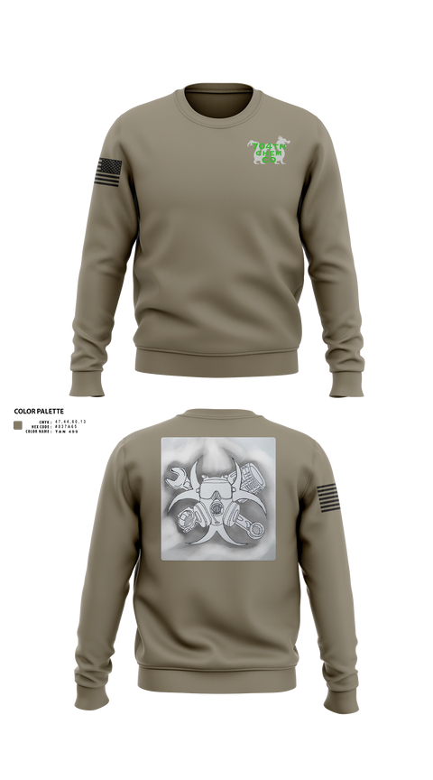 Crew Neck Sweatshirt, 704th A2, Army, Teamtime, Team time, sublimation, custom sports apparel, team uniforms, spirit wear, spiritwear, sports uniforms, custom shirts, team store, custom team store, fundraiser sports, apparel fundraiser