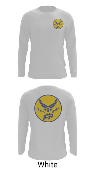 Long Sleeve Performance Shirt, Samuel Clemens Tx-82 AFJROTC, Air Force, Teamtime, Team time, sublimation, custom sports apparel, team uniforms, spirit wear, spiritwear, sports uniforms, custom shirts, team store, custom team store, fundraiser sports, apparel fundraiser