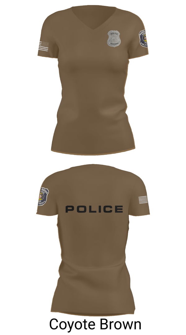 Womens Short Sleeve Vneck Shirt, RRPD, Police, Teamtime, Team time, sublimation, custom sports apparel, team uniforms, spirit wear, spiritwear, sports uniforms, custom shirts, team store, custom team store, fundraiser sports, apparel fundraiser
