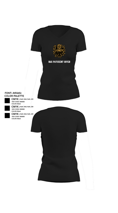NAS Patuxent River 87984476 Women's Short Sleeve V-neck Shirt - 23