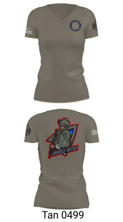 ESIT-3 18090159 Women's Short Sleeve V-neck Shirt - 65