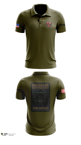 Short Sleeve Performance Polo, 824 Base Defense Squadron, Air Force, Teamtime, Team time, sublimation, custom sports apparel, team uniforms, spirit wear, spiritwear, sports uniforms, custom shirts, team store, custom team store, fundraiser sports, apparel fundraiser
