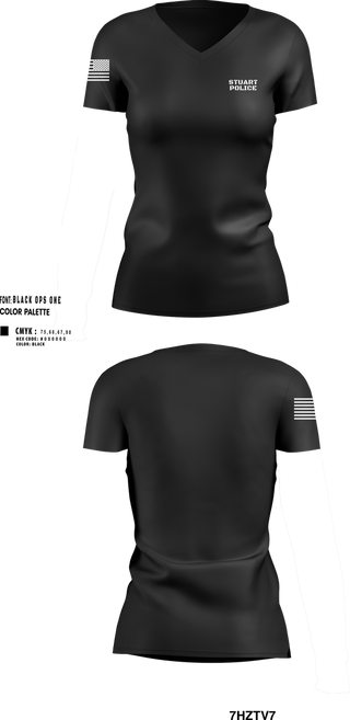 Womens Short Sleeve Vneck Shirt, Stuart Police, Women's Volleyball, Teamtime, Team time, sublimation, custom sports apparel, team uniforms, spirit wear, spiritwear, sports uniforms, custom shirts, team store, custom team store, fundraiser sports, apparel fundraiser