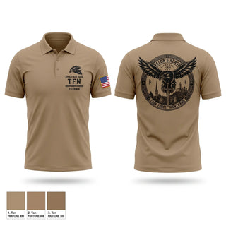 Short Sleeve Performance Polo, Task Force Nighthawk, Air Force, Teamtime, Team time, sublimation, custom sports apparel, team uniforms, spirit wear, spiritwear, sports uniforms, custom shirts, team store, custom team store, fundraiser sports, apparel fundraiser