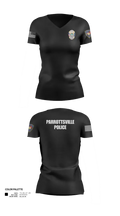 Parrottsville police 36628985 Women's Short Sleeve V-neck Shirt - 21