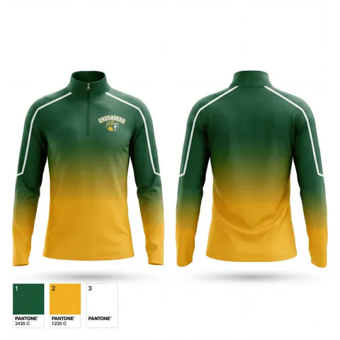 Quarter Zip Jacket, Saint Columba Crusaders, Softball, Teamtime, Team time, sublimation, custom sports apparel, team uniforms, spirit wear, spiritwear, sports uniforms, custom shirts, team store, custom team store, fundraiser sports, apparel fundraiser