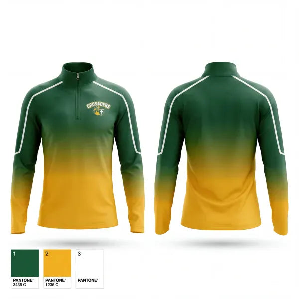 Quarter Zip Jacket, Saint Columba Crusaders, Softball, Teamtime, Team time, sublimation, custom sports apparel, team uniforms, spirit wear, spiritwear, sports uniforms, custom shirts, team store, custom team store, fundraiser sports, apparel fundraiser