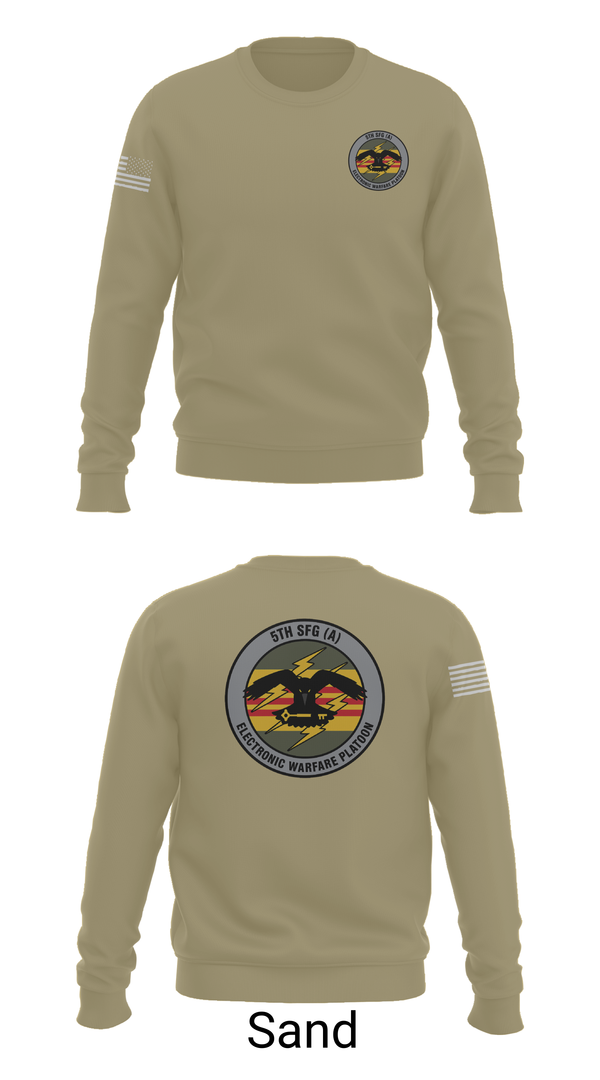 Crew Neck Sweatshirt, MICO GSB 5TH GROUP EW PLATOON, , Teamtime, Team time, sublimation, custom sports apparel, team uniforms, spirit wear, spiritwear, sports uniforms, custom shirts, team store, custom team store, fundraiser sports, apparel fundraiser