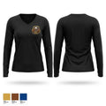 SAT Lee Women's Long Sleeve V-neck Shirt - 1
