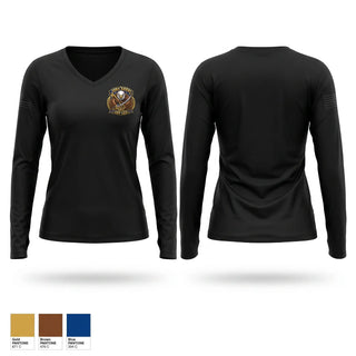 Womens Long Sleeve Vneck Shirt, SAT Lee, Army, Teamtime, Team time, sublimation, custom sports apparel, team uniforms, spirit wear, spiritwear, sports uniforms, custom shirts, team store, custom team store, fundraiser sports, apparel fundraiser