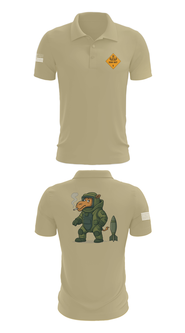 Short Sleeve Performance Polo, 1st EOD DET, , Teamtime, Team time, sublimation, custom sports apparel, team uniforms, spirit wear, spiritwear, sports uniforms, custom shirts, team store, custom team store, fundraiser sports, apparel fundraiser