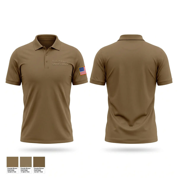 Short Sleeve Performance Polo, Yoakum County Sheriff’s Office, Police, Teamtime, Team time, sublimation, custom sports apparel, team uniforms, spirit wear, spiritwear, sports uniforms, custom shirts, team store, custom team store, fundraiser sports, apparel fundraiser