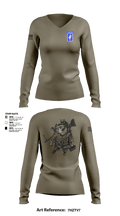 Wombats 13569897 Women's Long Sleeve V-neck Shirt - 1
