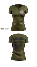 Larimer County Sheriff K9 Women's Short Sleeve V-neck Shirt - 3